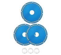 sourcing map 3pcs 4" Diamond Saw Blade, 20mm Arbor Cut Off Wheels, Diamond Cutting Disc Multifunction Tile Concrete Ceramic Marble Blade with 5/8" Washer for Angle Grinder, Blue