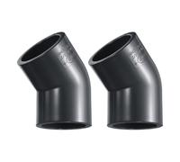 sourcing map 3pcs 45 Degree Elbow PVC Pipe Fittings 1-1/2" 2 Way Furniture Grade PVC Corner Connectors Angle Elbow Side Outlet for Sewer Plumbing Drain Pipe Water Supplies Build Garden