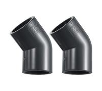 sourcing map 3pcs 45 Degree Elbow PVC Pipe Fittings 1" 2 Way Furniture Grade PVC Corner Connectors Angle Elbow Side Outlet for Sewer Plumbing Drain Pipe Water Supplies Build Garden