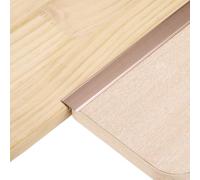 sourcing map 3Pcs 4ft x 0.79" T Molding Floor Transition Strips, Aluminium Alloy Vinyl Flooring Gap Trim for Joining Laminate Planks Tiles Floor Gaps, Champagne Gold