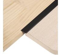 sourcing map 3Pcs 4ft x 0.79" T Molding Floor Transition Strips, Aluminium Alloy Vinyl Flooring Gap Trim for Joining Laminate Planks Tiles Floor Gaps, Matte Black