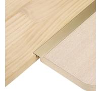 sourcing map 3Pcs 4ft x 0.79" T Molding Floor Transition Strips, Aluminium Alloy Vinyl Flooring Gap Trim for Joining Laminate Planks Tiles Floor Gaps, Brushed Bronze