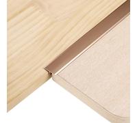 sourcing map 3Pcs 4ft x 0.79" T Molding Floor Transition Strips, Aluminium Alloy Vinyl Flooring Gap Trim for Joining Laminate Planks Tiles Floor Gaps, Rose Gold