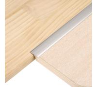 sourcing map 3Pcs 4ft x 0.79" T Molding Floor Transition Strips, Aluminium Alloy Vinyl Flooring Gap Trim for Joining Laminate Planks Tiles Floor Gaps, Silver