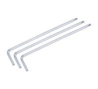 sourcing map 3pcs 4mm Ball End Hex Key Wrench, Metric L Shaped Long Arm CR-V Steel Repairing Tool for Bikes Furniture Repair
