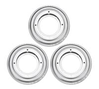 sourcing map 3Pcs 5.5 Inch Rotating Bearing Plate, Swivel Plate Stand Lazy Susan Hardware Round Turntable Base Tray for Table Serving Tray Revolving Shelve, Silver