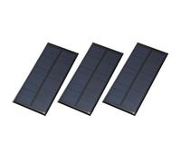 sourcing map 3Pcs 5V 1W 200mA Mini Solar Panels, Small Solar Photovoltaic Power Cells Charge DIY Electric Toy Materials Kits