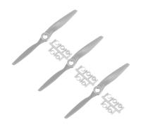 sourcing map 3Pcs 5x5 Inch Propeller RC Propellers 2-Vane Blades Props Gray with Adapter Rings for RC Airplane Aircraft Prop Replacement