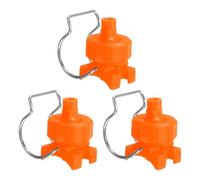 sourcing map 3Pcs 65 Degree Spray Nozzle with Clip, Adjustable Sprinkler Irrigation Flat Cone Clamp Nozzle Fit 40mm/1.6" Hose for Car Washing Chemical Spraying, 0.56 Cubic Meters Per Hour