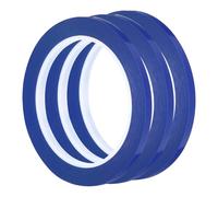 sourcing map 3pcs 6mm x 55 Meters Graphic Tape Whiteboard Grid Marking Tape Pinstripe Chart Line, Blue