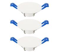 sourcing map 3Pcs 70mm/2.8" Round Ceiling Cover Plate, Downlight Hole Speaker Wall Hole Spring-Lock Decorative Steel Trim Cap Access Panel for 1.4-2.2" Ceiling or Drywall Openings, Matte White