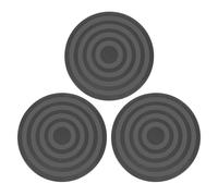 sourcing map 3Pcs 8 Inch Rotating Swivel Stand with Steel Ball Bearings, 360 Degree Rotating Lazy Susan Turntable Organizer Round Rotating Plate for TV Sculpture Computers, Black