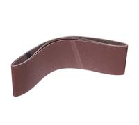 sourcing map 3pcs 80 Grits Aluminum Oxide Sanding Belts 6" x 48" Ring Abrasive Belts Metal Polished Sandpaper for Belt and Disc Sander