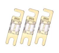 sourcing map 3pcs 80A 125V Mini ANL Fuse Replacement Electrical Protection Electronics Blade Fuse for Automotive Marine Audio Video System