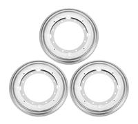 sourcing map 3Pcs 9 Inch Rotating Bearing Plate, Swivel Plate Stand Lazy Susan Hardware Round Turntable Base Tray for Table Serving Tray Revolving Shelve, Silver