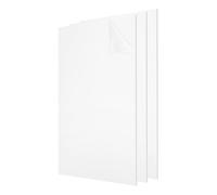 sourcing map 3Pcs Acrylic Sheets 12x6 Inch Acrylic Panel 1/8 Inch-3mm Plastic Board for Picture Frames Sign Holders DIY Display Projects Craft, White