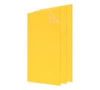 sourcing map 3Pcs Acrylic Sheets 12x6 Inch Acrylic Panel 1/8 Inch-3mm Plastic Board for Picture Frames Sign Holders DIY Display Projects Craft, Yellow
