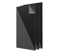 sourcing map 3Pcs Acrylic Sheets 12x6 Inch Acrylic Panel 1/8 Inch-3mm Plastic Board for Picture Frames Sign Holders DIY Display Projects Craft, Clear Black