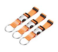 sourcing map 3Pcs Add A Bag Luggage Strap, 6-12 Inch Adjustable Suitcase Belt Travel Accessories, Luggage Connector for Carry-on Baggage, Orange