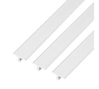 sourcing map 3Pcs Aluminum T Molding Floor Transition Strip, 3 FT x 0.39 Inch Floor Divider Trims, Thresholds Strips for Door and Joining Flooring Gaps, Laminate, Wood, Tile, Vinyl, Silver