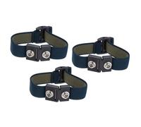 sourcing map 3Pcs Anti Static Wrist Strap, Dual Circuit Antistatic Bracelet Adjustable Cordless for Computer Electronics Repair Blue Gray