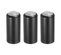 sourcing map 3PCS Battery Cover Mic Battery Screw on Cap Cup Cover 31mm/1.22in Wireless Black Grey