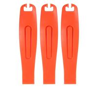 sourcing map 3pcs Bicycle Tire Levers Ultra-Strong & Lightweight POM Tire Removal Tool Non-Slip Grip for Road Mountain Gravel Bikes, Orange