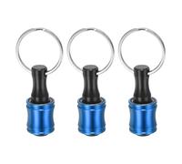 sourcing map 3PCS Bit Holder 1/4" Hex Shank Portable Aluminum Alloy Quick Change Extension Bar Screwdriver Drill Screw Adapter Tool for Impact Driver, Blue
