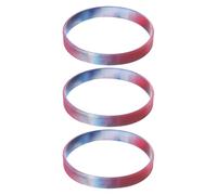 sourcing map 3Pcs Bracelets Wristbands 1/2 Inch Width 8.5" Length for Sports Club, Group Games, Party Favors Fashion Party Sports Accessories, Multi Color Wristbands, Red White Blue Circle