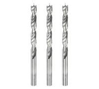 sourcing map 3pcs Brad Point Drill Bit 8mm(5/16") Dia Straight Round Shank Drill Metric Brad Point Spiral Twist Drill Bits for Carpenter Woodworking Plastic Rubber