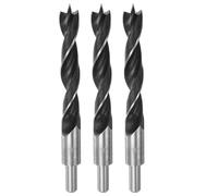 sourcing map 3pcs Brad Point Drill Bits 16mm(5/8") Dia Straight Round Shank Drill Metric Brad Point 4.53" Drilling Depth Spiral Twist Drill Bits for Carpenter Woodworking Plastic Rubber
