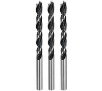 sourcing map 3pcs Brad Point Drill Bits 6.2mm(1/4") Dia Straight Round Shank Drill Metric Brad Point 2.36" Drilling Depth Spiral Twist Drill Bits for Carpenter Woodworking Plastic Rubber