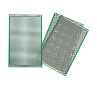 sourcing map 3Pcs Breadboard Solderable 150mm x 90mm Green Circuit PCB Board Double Sided Tin-Plated PCB Prototype Board for Electronics Prototyping, DIY Circuits Projects