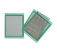 sourcing map 3Pcs Breadboard Solderable 80mm x 60mm Green Circuit PCB Boards Double Sided Tin-Plated PCB Prototype Board for Electronics Prototyping, DIY Circuits Projects