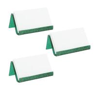 sourcing map 3pcs Business Card Holder for Desk, Acrylic Bling Business Name Card Organizer Desktop Card Rack Display Stand for Office Exhibition Meeting Home, Green