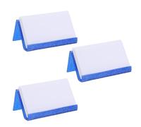 sourcing map 3pcs Business Card Holder for Desk, Acrylic Bling Business Name Card Organizer Desktop Card Rack Display Stand for Office Exhibition Meeting Home, Blue