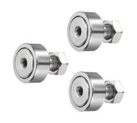 sourcing map 3Pcs Cam Follower Track Runner Bearings CF12-1/KRV32 X Needle Roller Stud Track Bearing, 32mm Roller Diameter, M12 Stud Type for Machine Tool Guide Rail (Hexagon Socket)