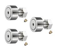 sourcing map 3Pcs Cam Follower Track Runner Bearings CF18/KRV40 X Needle Roller Stud Track Bearing, 40mm Roller Diameter, M18 Stud Type for Machine Tool Guide Rail (Hexagon Socket)
