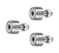 sourcing map 3Pcs Cam Follower Track Runner Bearings CF6/KRV16 X Needle Roller Stud Track Bearing, 16mm Roller Diameter, M6 Stud Type for Machine Tool Guide Rail (Hexagon Socket)