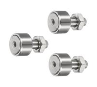 sourcing map 3Pcs Cam Follower Track Runner Bearings CF8/KRV19 X Needle Roller Stud Track Bearing, 19mm Roller Diameter, M8 Stud Type for Machine Tool Guide Rail (Hexagon Socket)