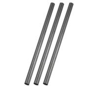 sourcing map 3Pcs Carbon Fiber Rods, 8mm Dia 153mm Length 5/16"x6" Solid Matte Round Bar Pole for RC Airplane Cars Model Kite Wing Tube Quadcopter Arm DIY Craft, Black