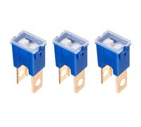 sourcing map 3pcs Cartridge Fuse, 32VDC 100A Male Terminal Automotive Assortment J Case Fuse for Car, Truck, RV, Boats, Dark Blue