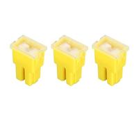 sourcing map 3pcs Cartridge Fuse, 32VDC 60A Female Terminal Automotive Assortment J Case Fuse for Car, Truck, RV, Boats, Yellow