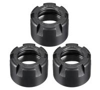 sourcing map 3pcs Clamping ER20M(M24) Collet Clamping Nuts for CNC Milling Chuck Holder Lathe