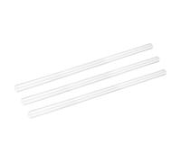 sourcing map 3Pcs Clear Rigid Acrylic Pipe, 11mm(0.43") ID x 15mm(0.59") OD 18" Round Polycarbonate Tube Plastic Tubing for Plumbing, Lighting, Aquarium, DIY Projects