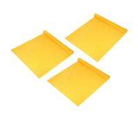 sourcing map 3Pcs Crepe Paper Roll, 98 x 19 Inch Wide 140g Thickened Crepe Sheets Streamer Flower for DIY Gift Flower Wrapping Crafts Birthday Wedding, Golden Yellow