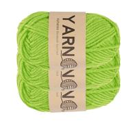 sourcing map 3Pcs Crocheting Yarn, 1.8mm Green 5 Ply Acrylic Yarn 75 g Sport Weight Yarns Bulk Soft and Fluffy Yarns for Knitting DIY Crochet Handicraft Blankets Gift,164 Yards Total