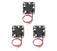 sourcing map 3Pcs DC 12V 2510 3D Printer Cooling Fan, Mini Brushless Fan with A1-Type 2.54mm Positive Terminals Hydraulic Bearing 12000 RPM for Heat Sink Cooling