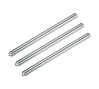 sourcing map 3pcs Diamond Dressers Single Tapered Point Grinding Wheel Round Pen Dressing Tools 3/8" x 6", Silver Tone