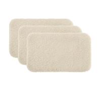sourcing map 3Pcs Dollhouse Miniature Carpet, 1:12 Fluffy Doll House Rugs Prop Small House Accessories for Doll House Furniture Decor Play, Khaki Oval